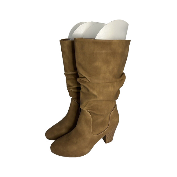 XOXO Women's Strasburg Slouch Boots Tan Size 8M New in Box - Picture 2 of 10